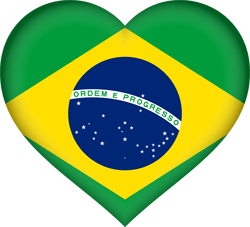 Brazil flag heart clipart - ClipartFox