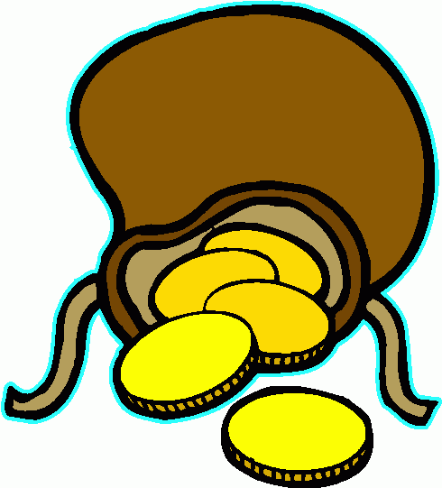 Bag Of Coins Clipart