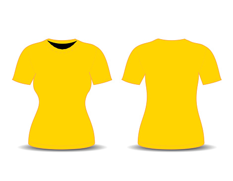 Yellow T Shirt Template Pictures, Images and Stock Photos