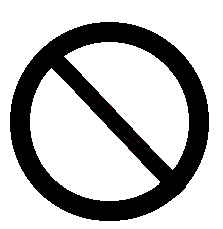 Not allowed symbol clipart