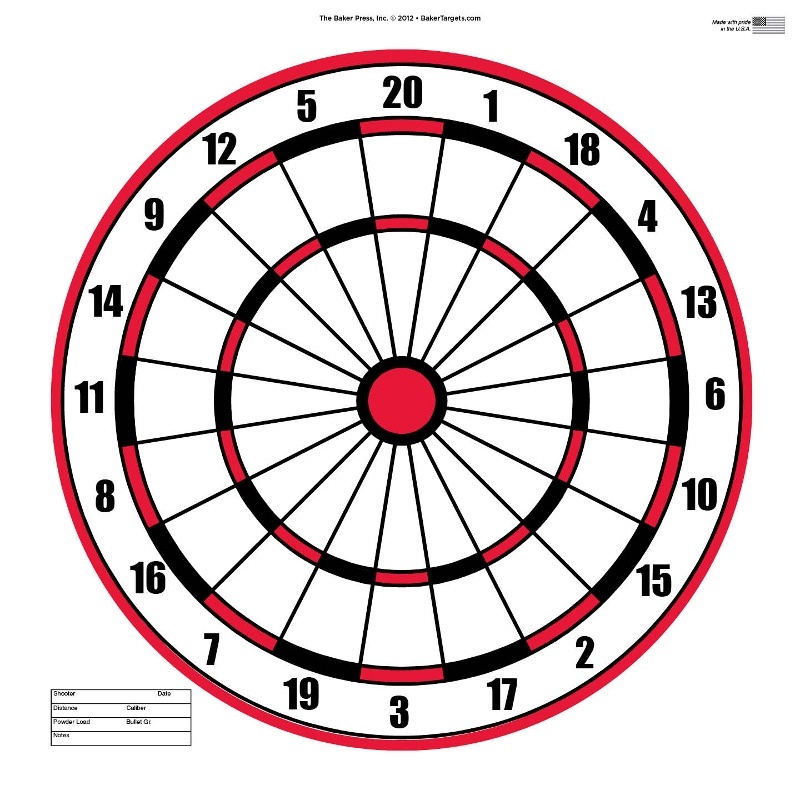 Printable Dart Board ClipArt Best