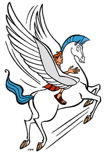 Hercules and Pegasus Clip Art Images | Disney Clip Art Galore