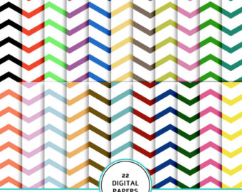 Items similar to Chevron digital paper: "VINTAGE CHEVRON" patterns ...