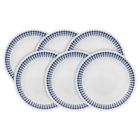 CorelleÂ® Vintage Charm Spot On 8.5in Appetizer Plate 6pk : Target