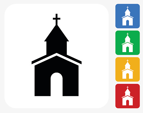 Silhouette Of Church Clip Art, Vector Images & Illustrations