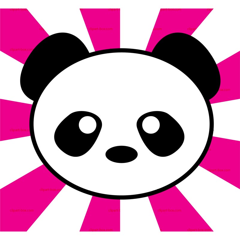 Cute panda clipart free