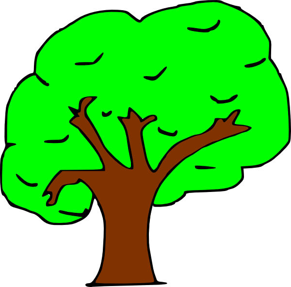 Comic Tree Clip Art - vector clip art online, royalty ...