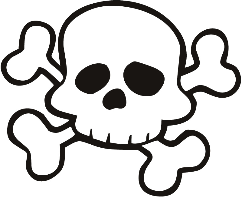 Girl skulls on clip art and girl skull