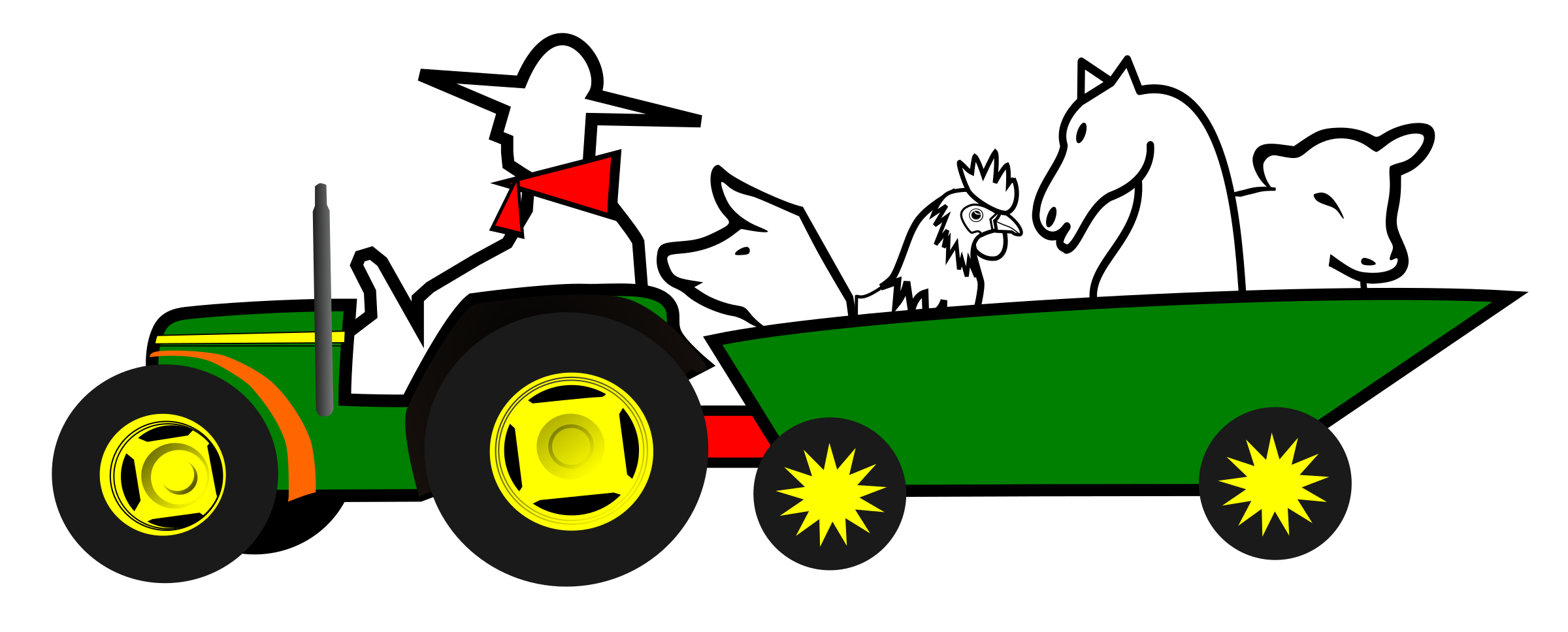 Farmall Tractor Clipart