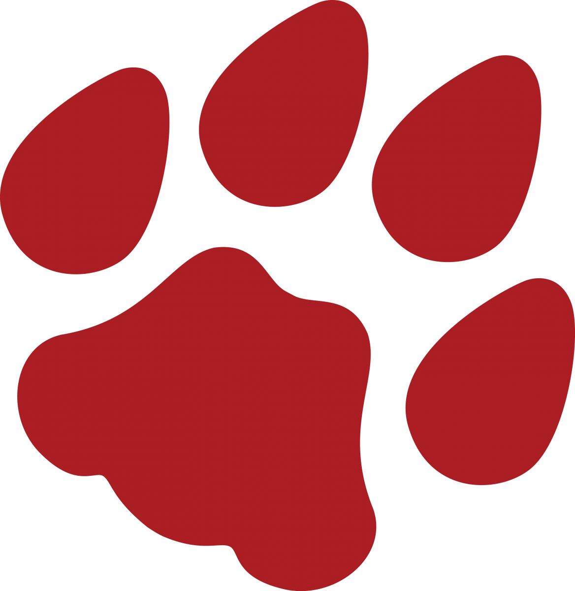 Maroon Paw - ClipArt Best