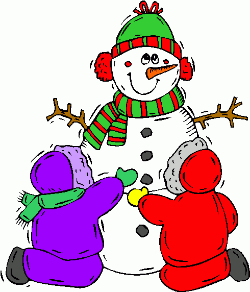 Build a snowman clipart