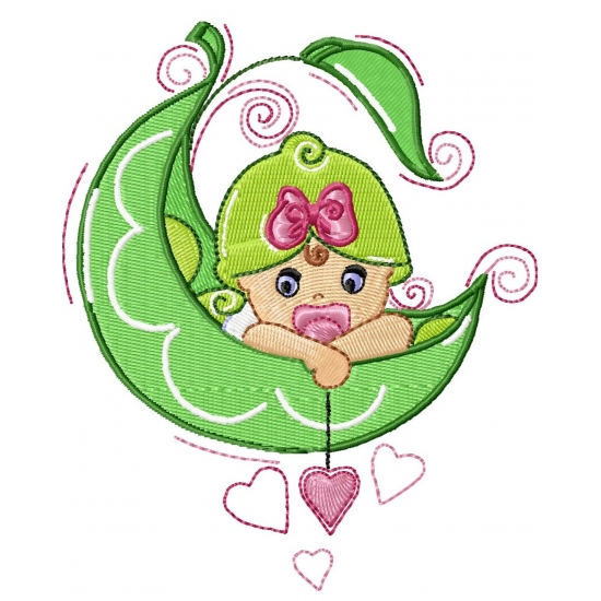 Pamela's Embroidery - Sweet Pea Baby Girl