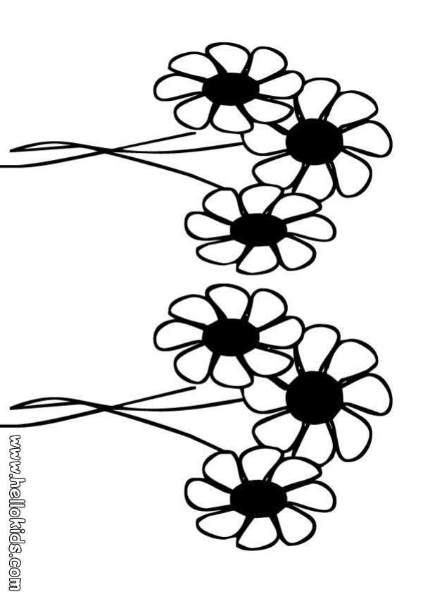 Simple Flower Patterns To Trace - AZ Coloring Pages