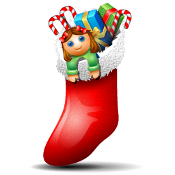 Free Icons: Socks with christmas things inside Icon | Christmas ...