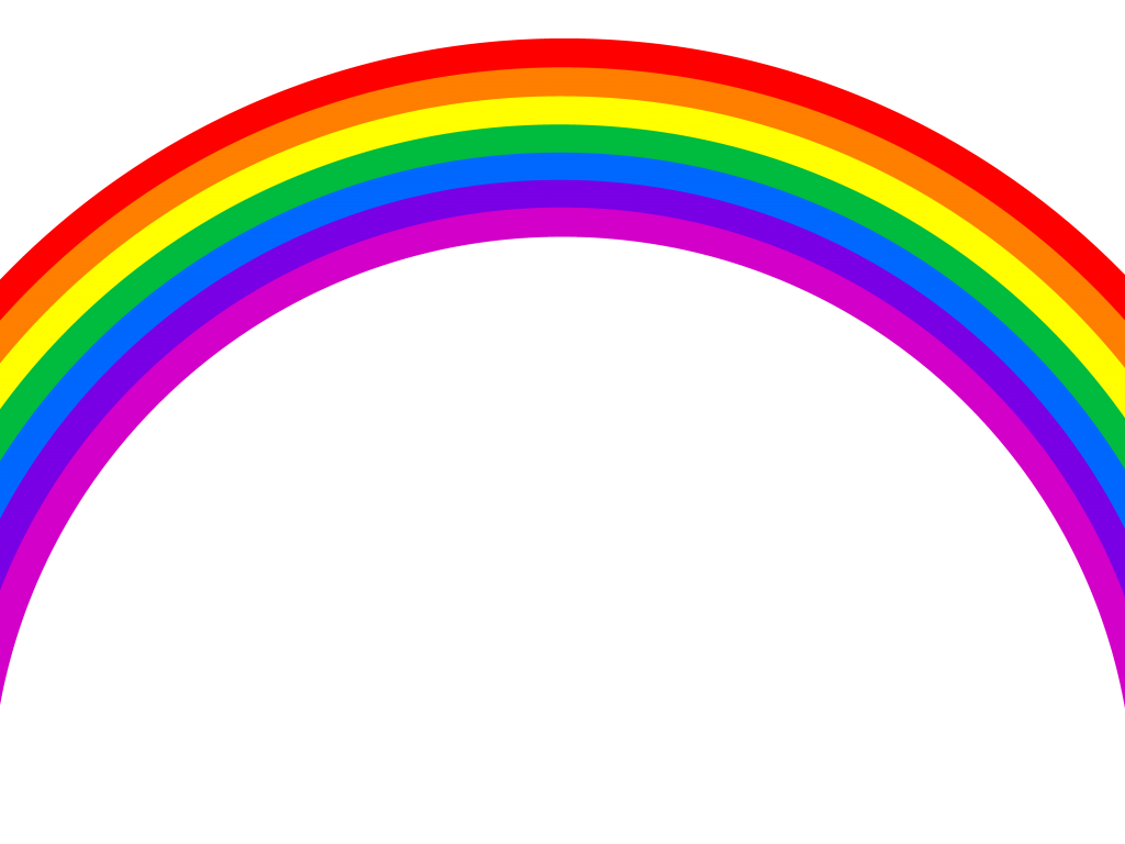 Rainbow with pot of gold clipart