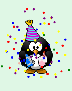 Birthday Penguin Clip Art - Free Clipart Images