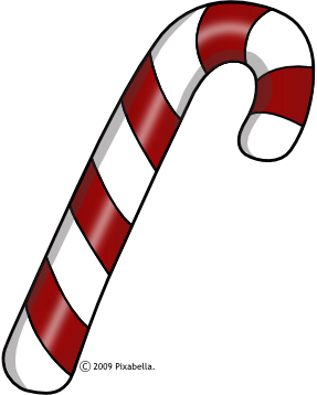 Christmas candy cane clipart