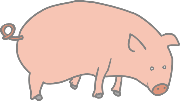 Pig clip art Free Vector