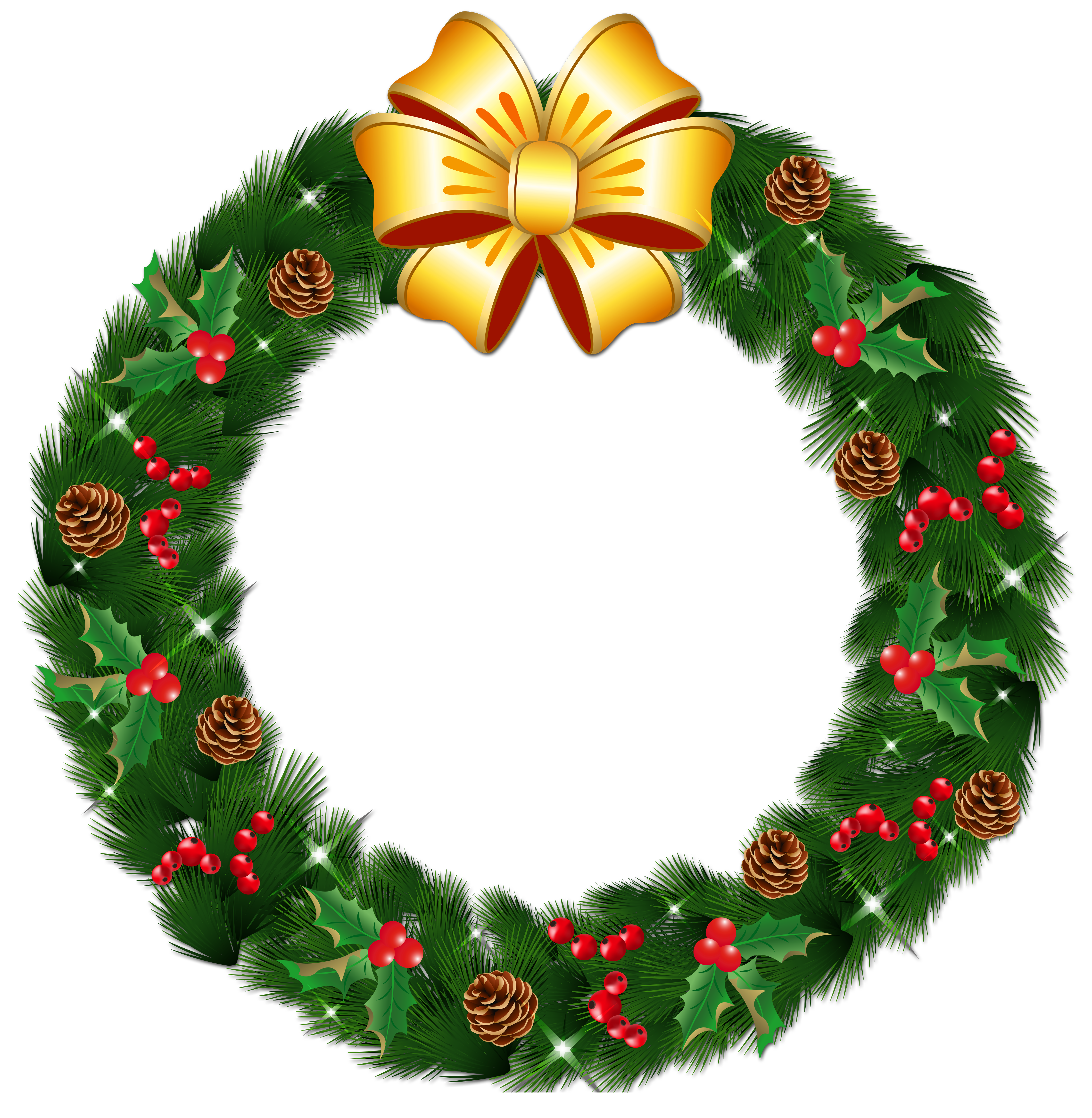Clipart wreath holiday