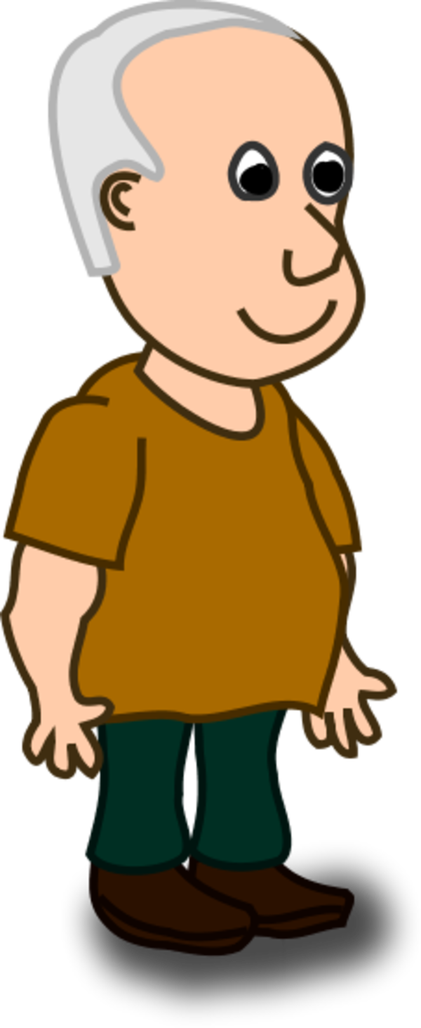 Person standing clipart