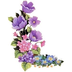 Purple Flowers - Polyvore