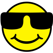 Clipart smiley face with sunglasses