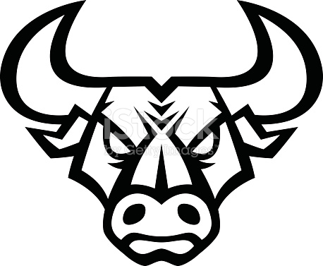 Angry Bull Horns Vector Icon stock vector art 514415870 | iStock