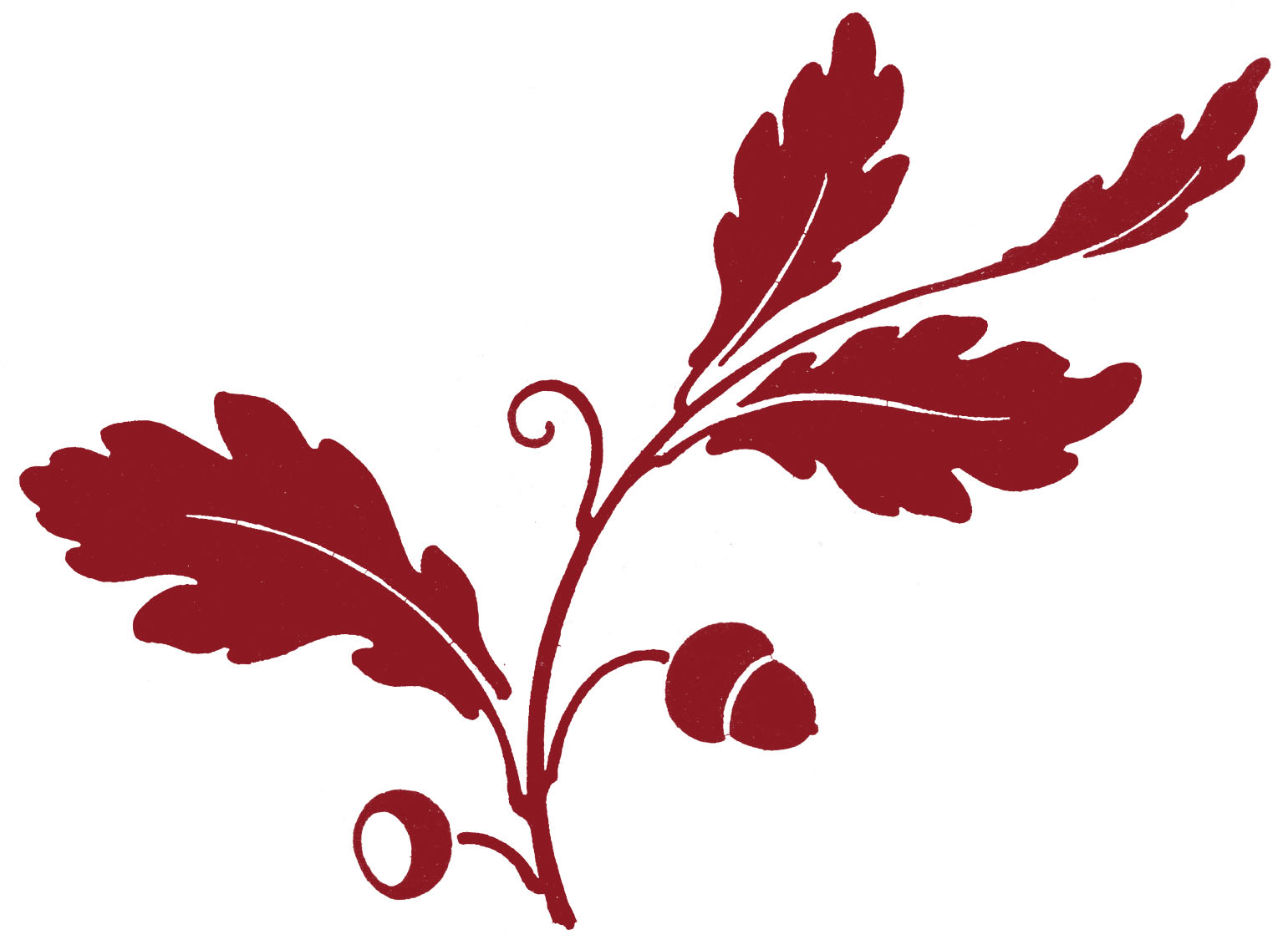 Leaf border silhouette clipart