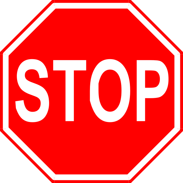 Clipart stop sign no background
