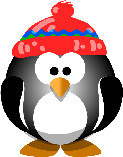 Cute Winter Penguin Clipart