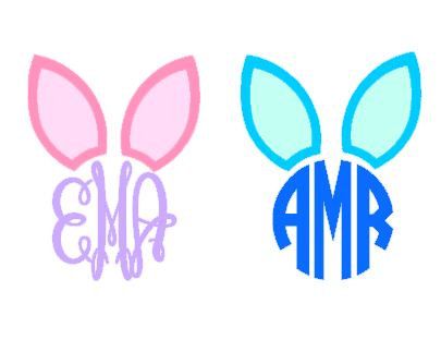 Easter bunny ears, To be and Fonts