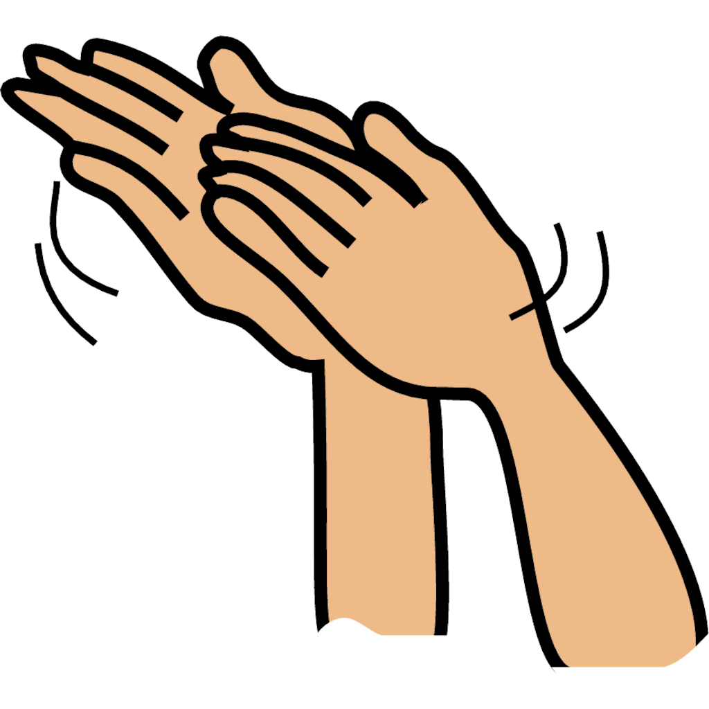 Clapping hands clipart