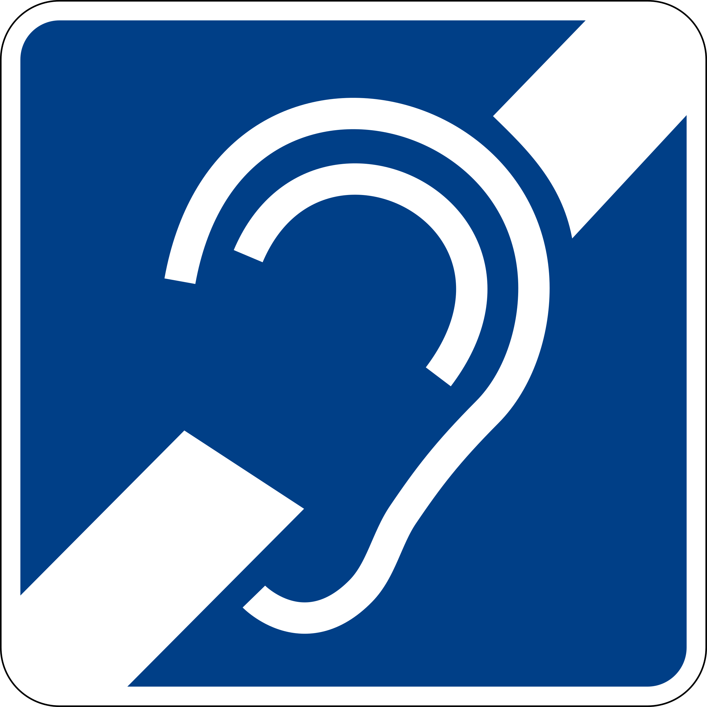 Clipart - hearing impairment sign