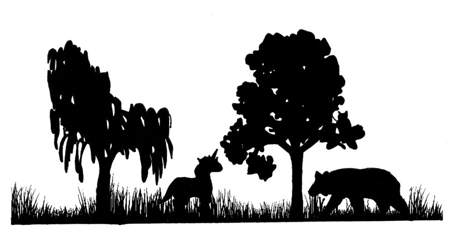 Forest clipart silhouette