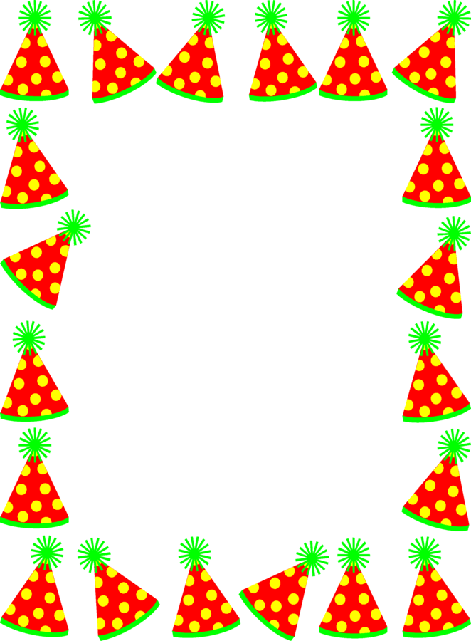 Party Birthday Border Clipart