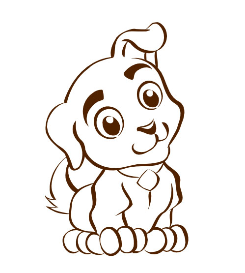 Daily sketch - Vector Puppy