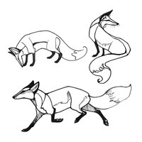 FREE fox lineart on Love-Of-Foxes - deviantART