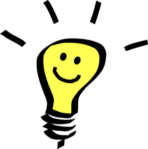 Smiling Light Bulb clip art - vector clip art online, royalty free ...
