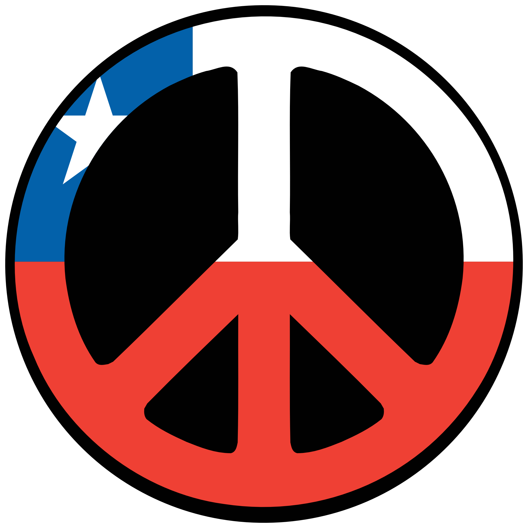Chile Peace Symbol Flag 4 scallywag peacesymbol.org Peace Symbol ...