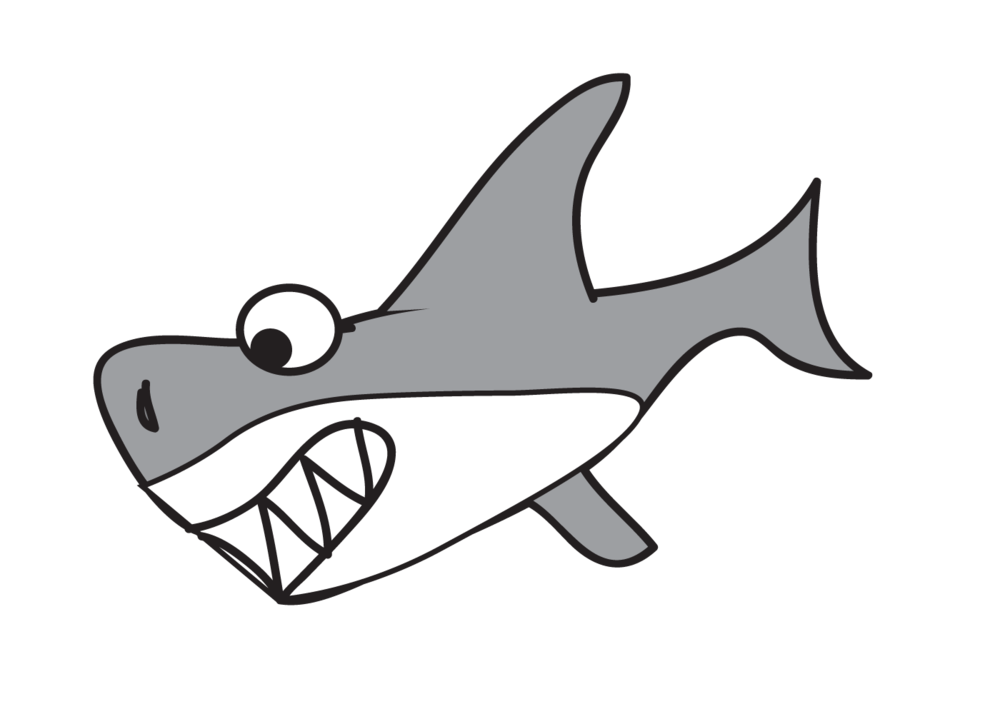 Shark And Fish Cartoon - ClipArt Best