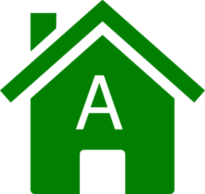 Simple Green A House clip art - vector clip art online, royalty ...