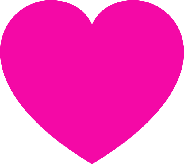 Pink Heart clip art - vector clip art online, royalty free ...