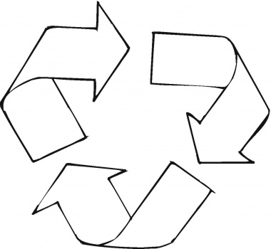 Recycle Symbol coloring page | Super Coloring