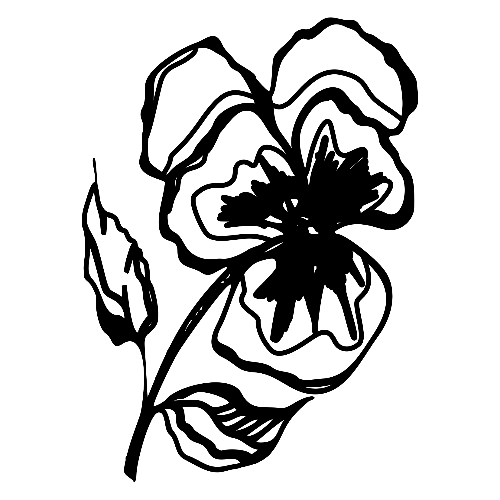 Coloring pages Flowers - free downloads