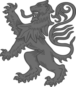 Grey Lion clip art - vector clip art online, royalty free & public ...