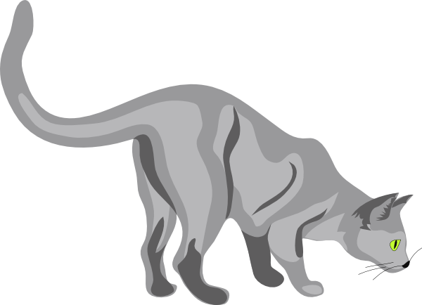 Gatto Cat 2 clip art - vector clip art online, royalty free ...