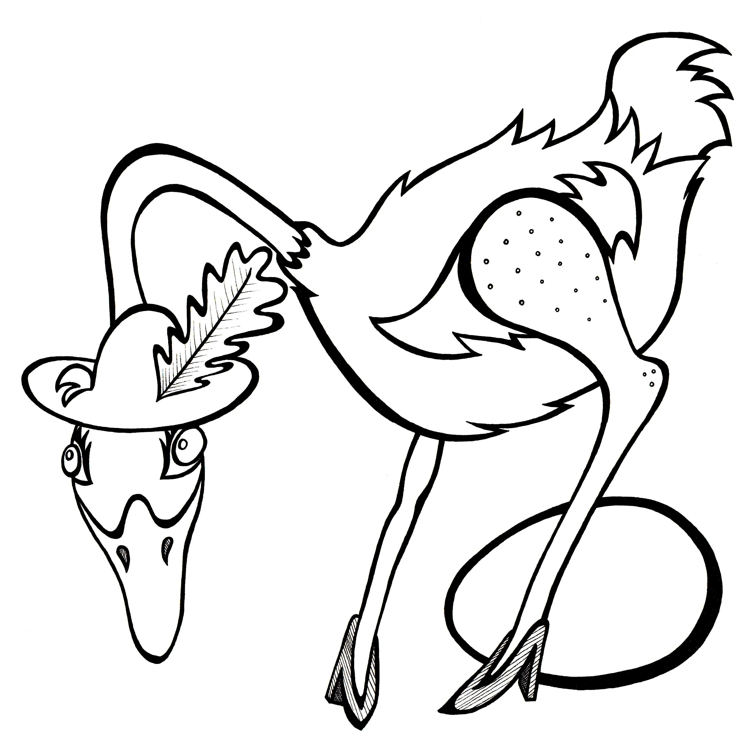 Ostrich Cartoon - ClipArt Best