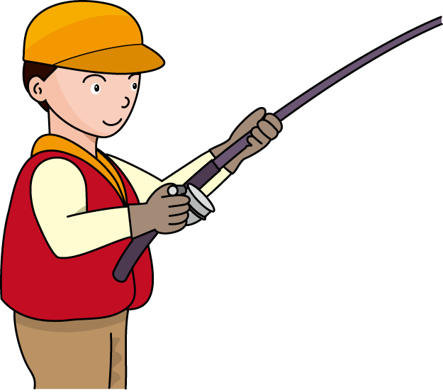 fishing-Clip art of the worker-illpop com