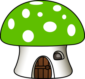 Toadstool house clipart - ClipartFox