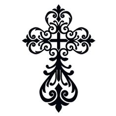 Pretty Cross Designs - ClipArt Best